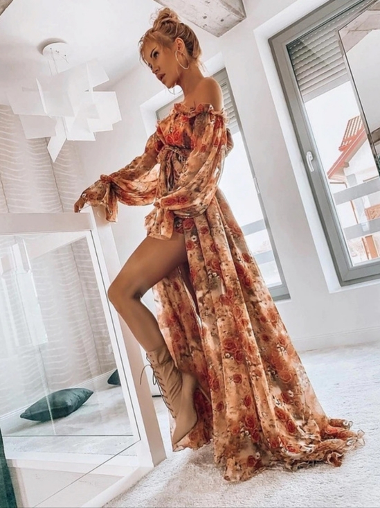 Zimmermann Dresses & Skirts - Joanna Muzyk Atelier Floral Off-Shoulder Maxi Dress MIMI BOUTIQUE